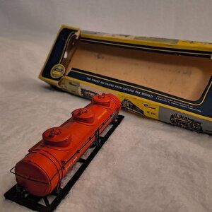 AHM HO Scale Vintage Freight Cars - Tank & Reefer with Boxes!